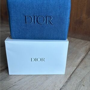Dior Denim Blue Accessory Case